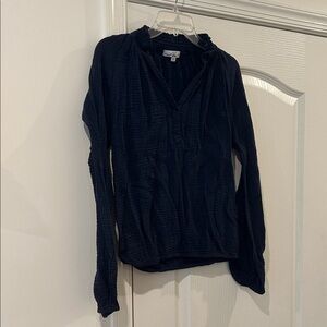 Red Haute Navy Black small. gauze blouse